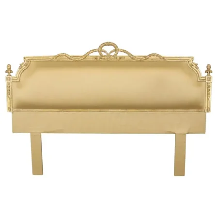 Fantastic Italian-Made Carved Genuine Gold Leaf Giltwood King Size Headboard