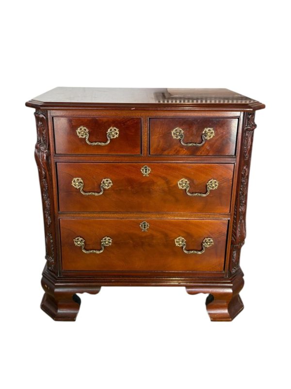 Set of 2 French Mahogany Nightstands - Image 2