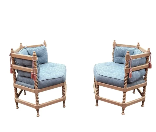 Pair of Rare Octagon Chairs - Image 5