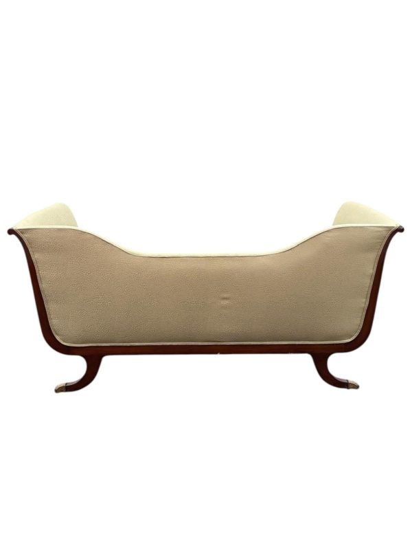 Antique 1940s Empire Style Soft Sage Sofa - Image 4