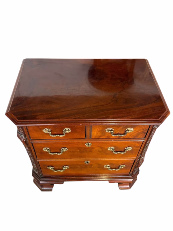 Set of 2 French Mahogany Nightstands - Image 3
