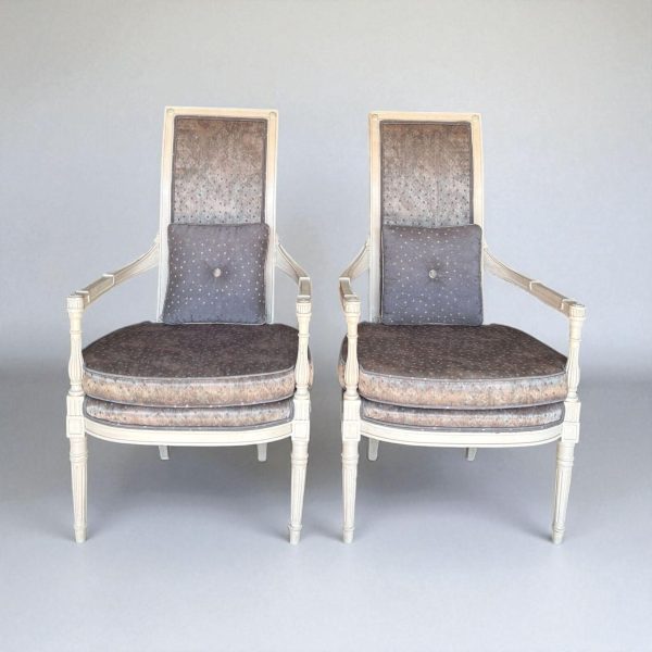 Pair of Antique French Directoire Arm Chairs - Image 3