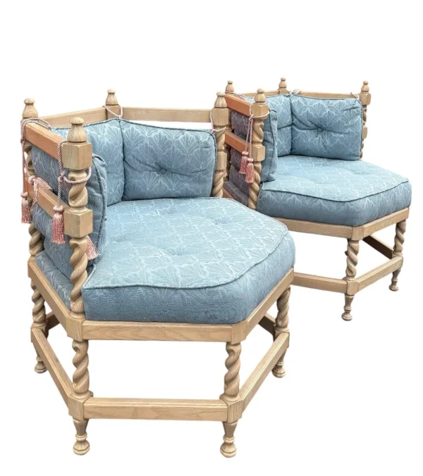 Pair of Rare Octagon Chairs - Image 4