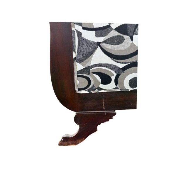 Antique Empire Newly Upholstered Settee - Image 7