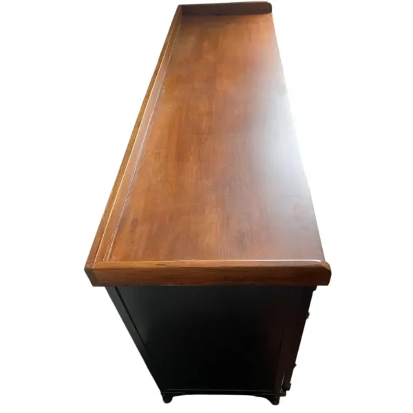 Industrial Chic Sliding Door Iron Bar & Wine Cabinet - Image 6