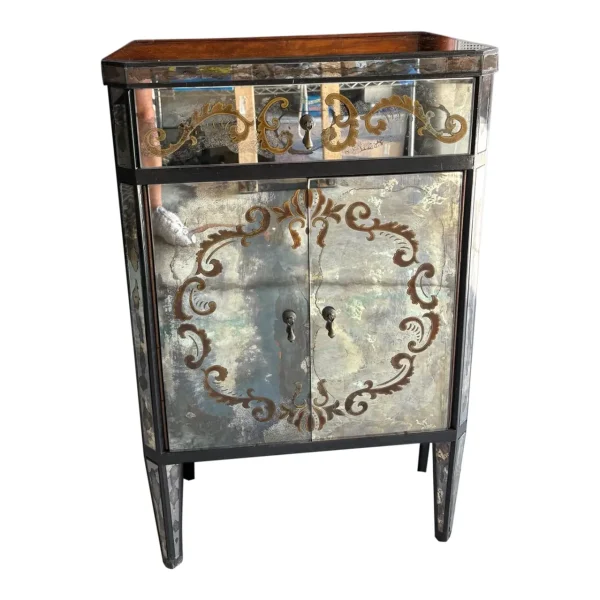 John Richard Mirrored Cabinet With Gilded Detailing - Image 2