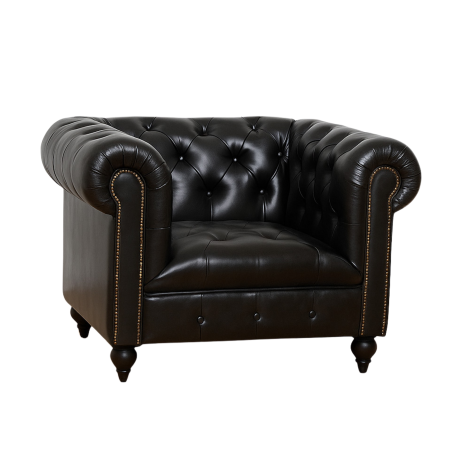 Tufted Leather Arm Chair