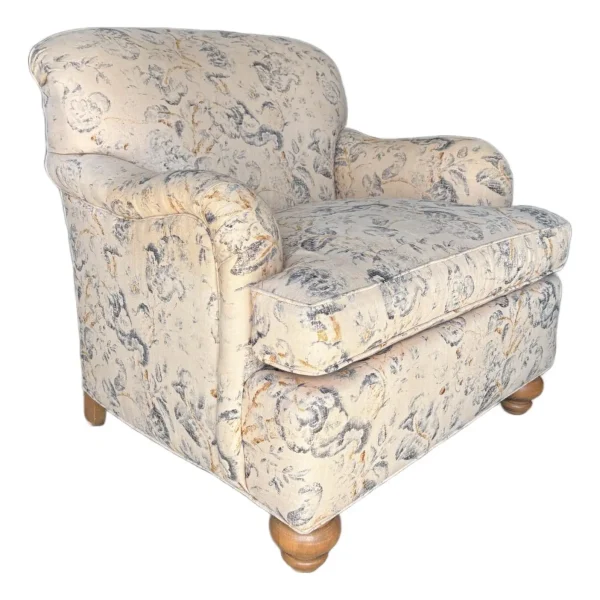 Vintage Ethan Allen Upholstered Club Chair - Image 6