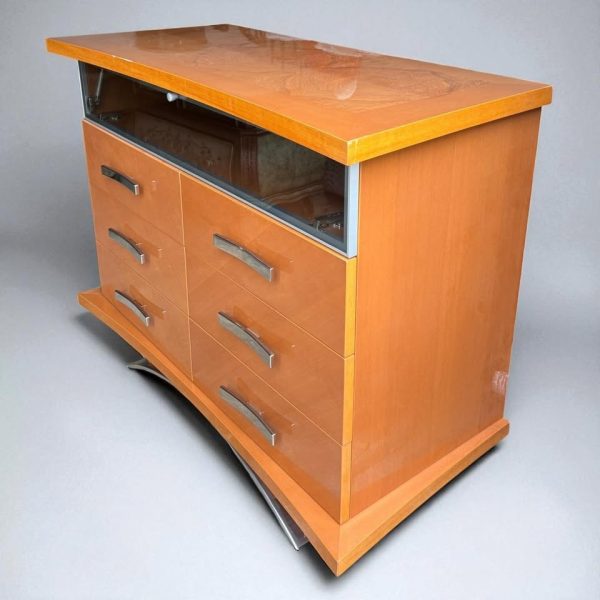 Modern Lacquered Cabinet with Drawers - Image 3