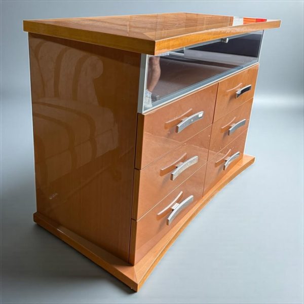 Modern Lacquered Cabinet with Drawers - Image 2