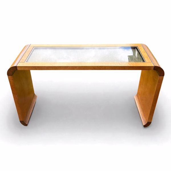 Modern Style Glass-Top Console Table - Image 3