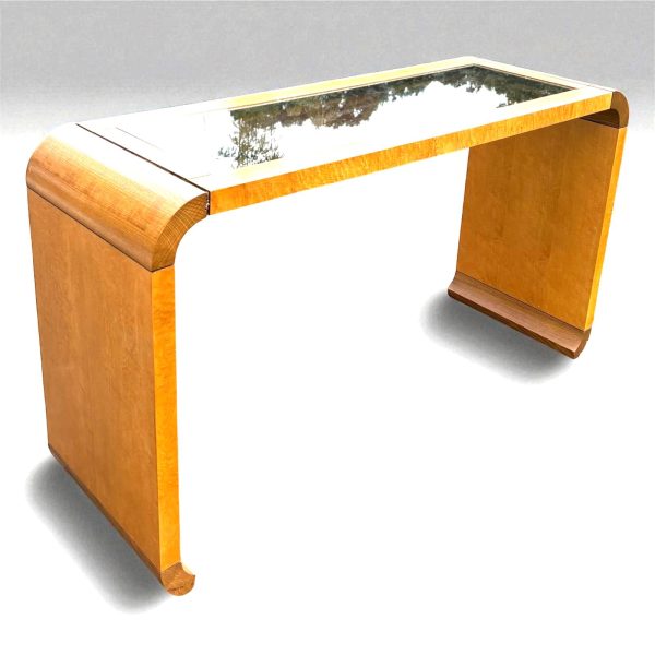 Modern Style Glass-Top Console Table - Image 4