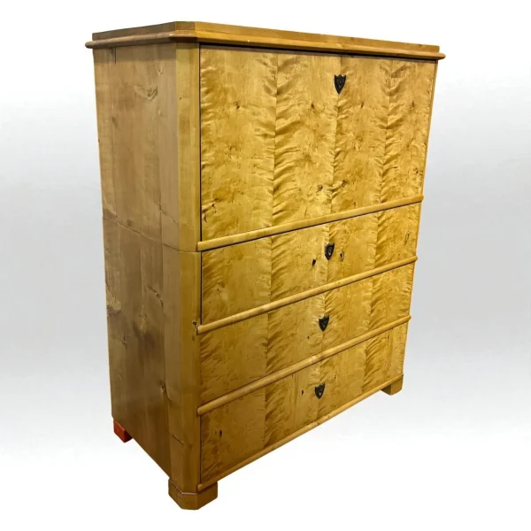 Biedermeier Style Burled Secretary Desk - Image 3