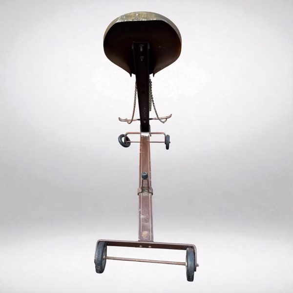 Antique Ride-On Horse Toy with Wooden Head and Metal Frame from the Mid 20th Century - Image 4