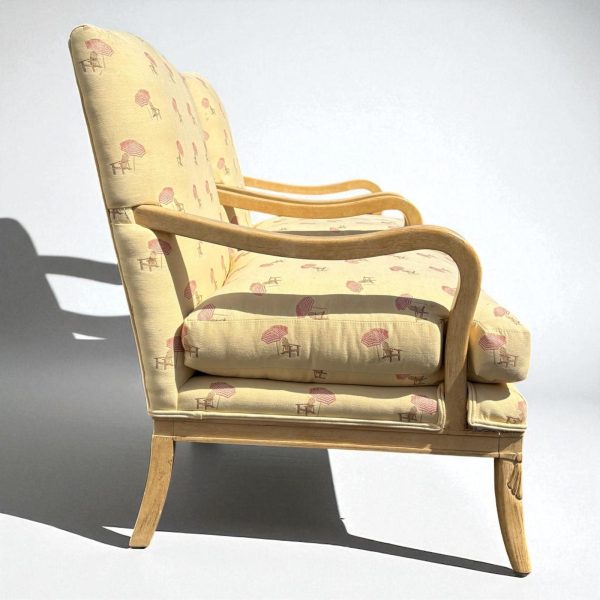 Pair of Vintage Custom Upholstered Century Furniture Lounge Chairs - Image 4