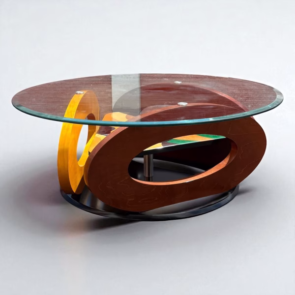 Mid-Century Modern Carlo Malnati Style Coffee Table - Image 2