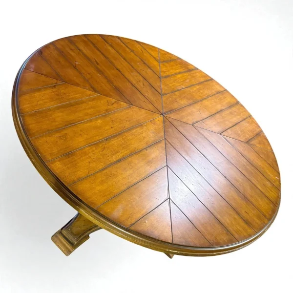 Century Furniture Round Pedestal Dining Table - Image 3