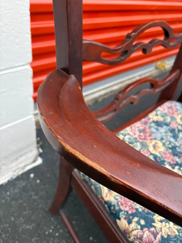 Vintage Set of Six 1940s Traditional Dining Chairs - Image 4