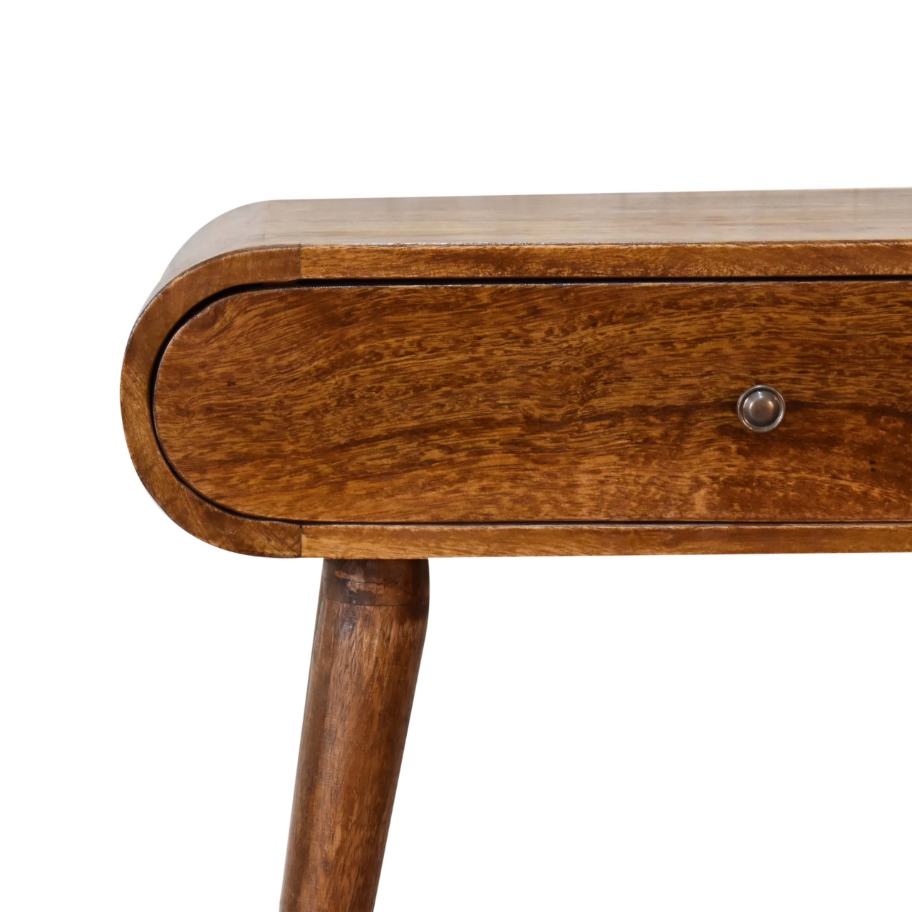 Small Rounded Console Table with Two Drawers - Image 4