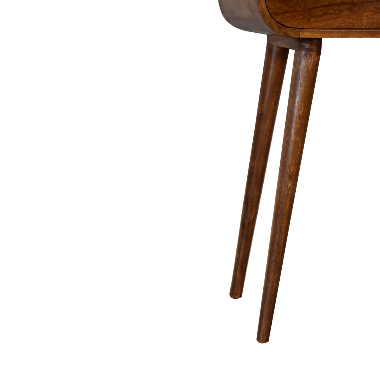Small Rounded Console Table with Two Drawers - Image 7