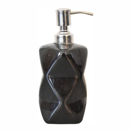 Sindri Black Porcelain Bathroom Set (3-Piece)