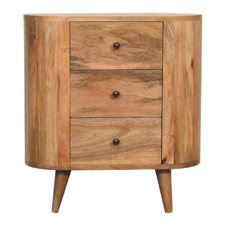 Mini Wooden Storage Cabinet with Three Drawers