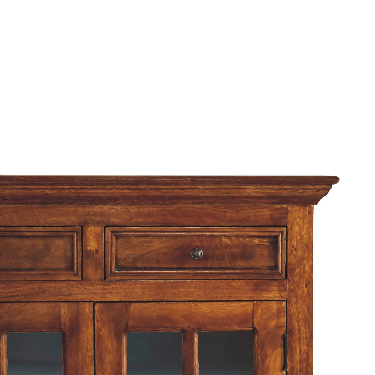 Solid Wood Sideboard with Glass Door & Brass Knob - Image 4