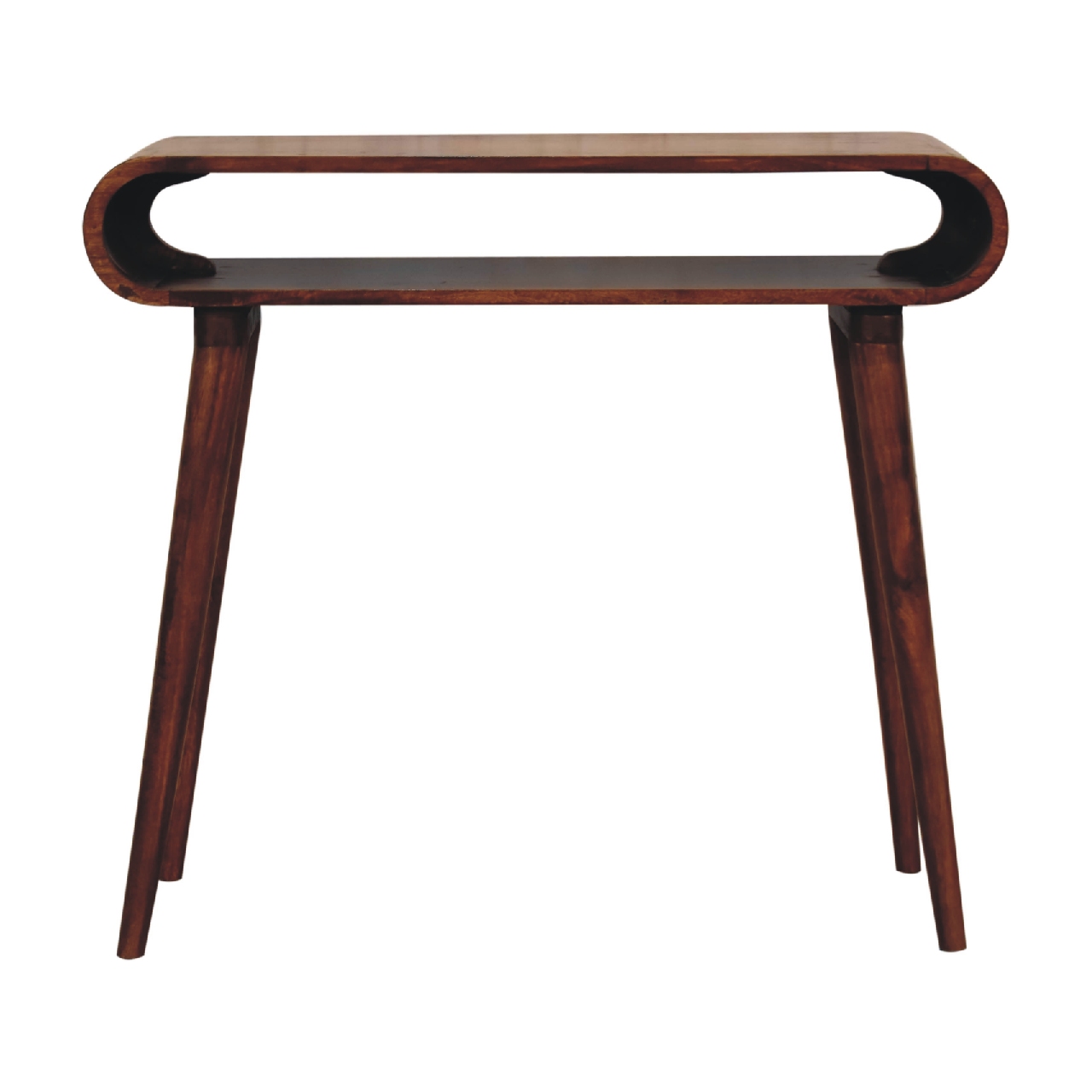 Chestnut Solid Wood Scandinavian Entryway Table