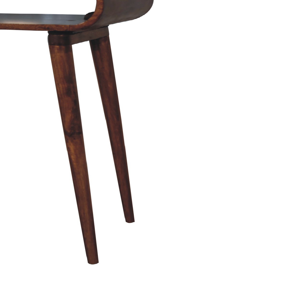 Chestnut Solid Wood Scandinavian Entryway Table - Image 6