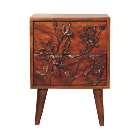 Chestnut Solid Wood Bedside Table