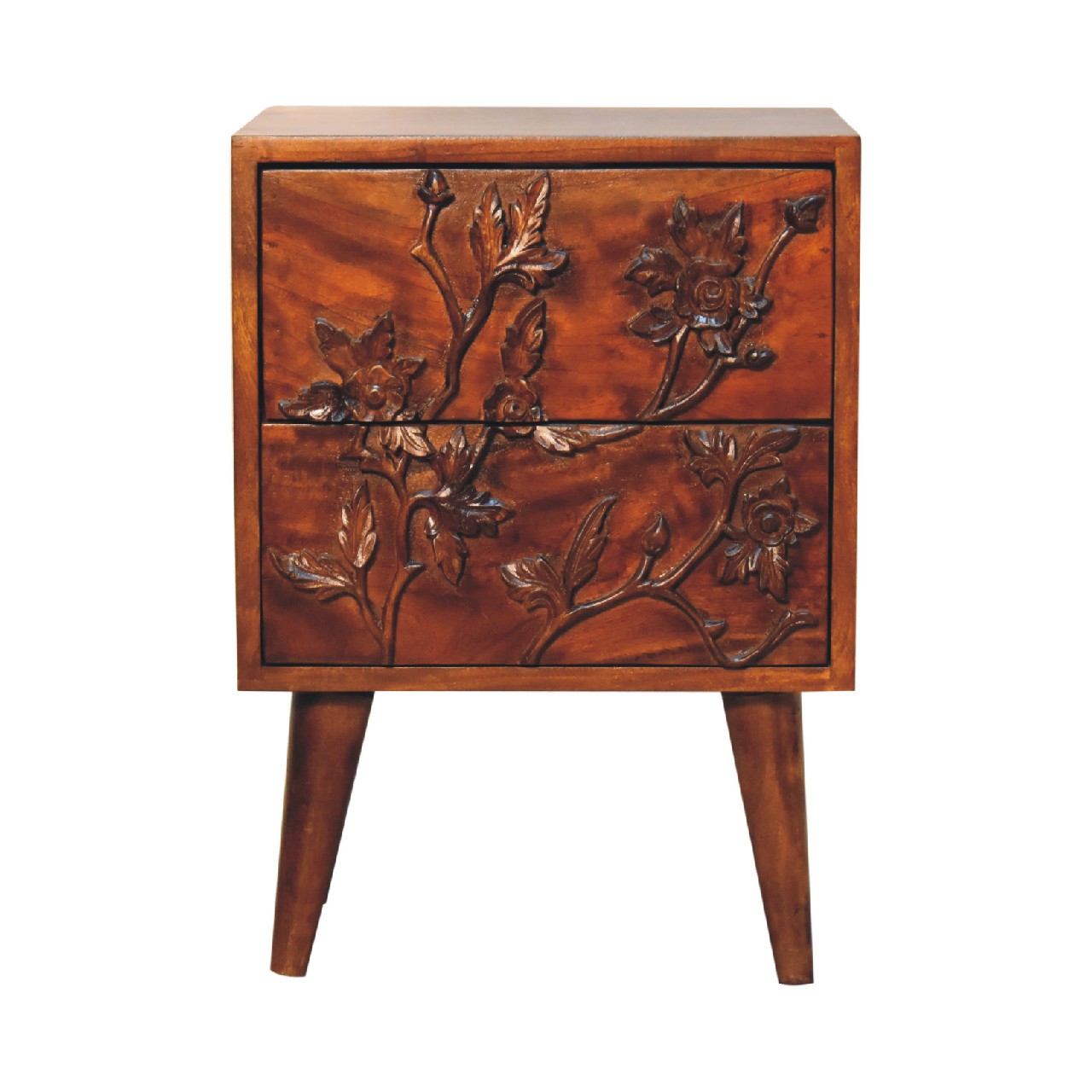 Chestnut Solid Wood Bedside Table