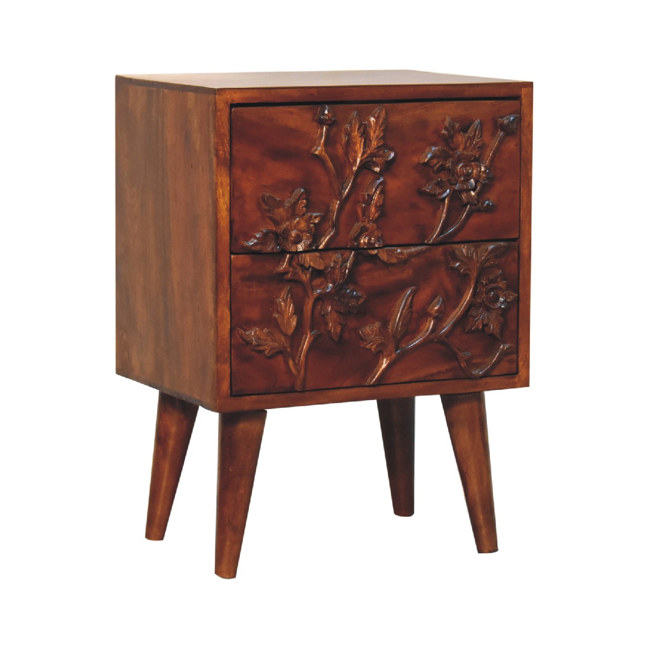 Chestnut Solid Wood Bedside Table - Image 2