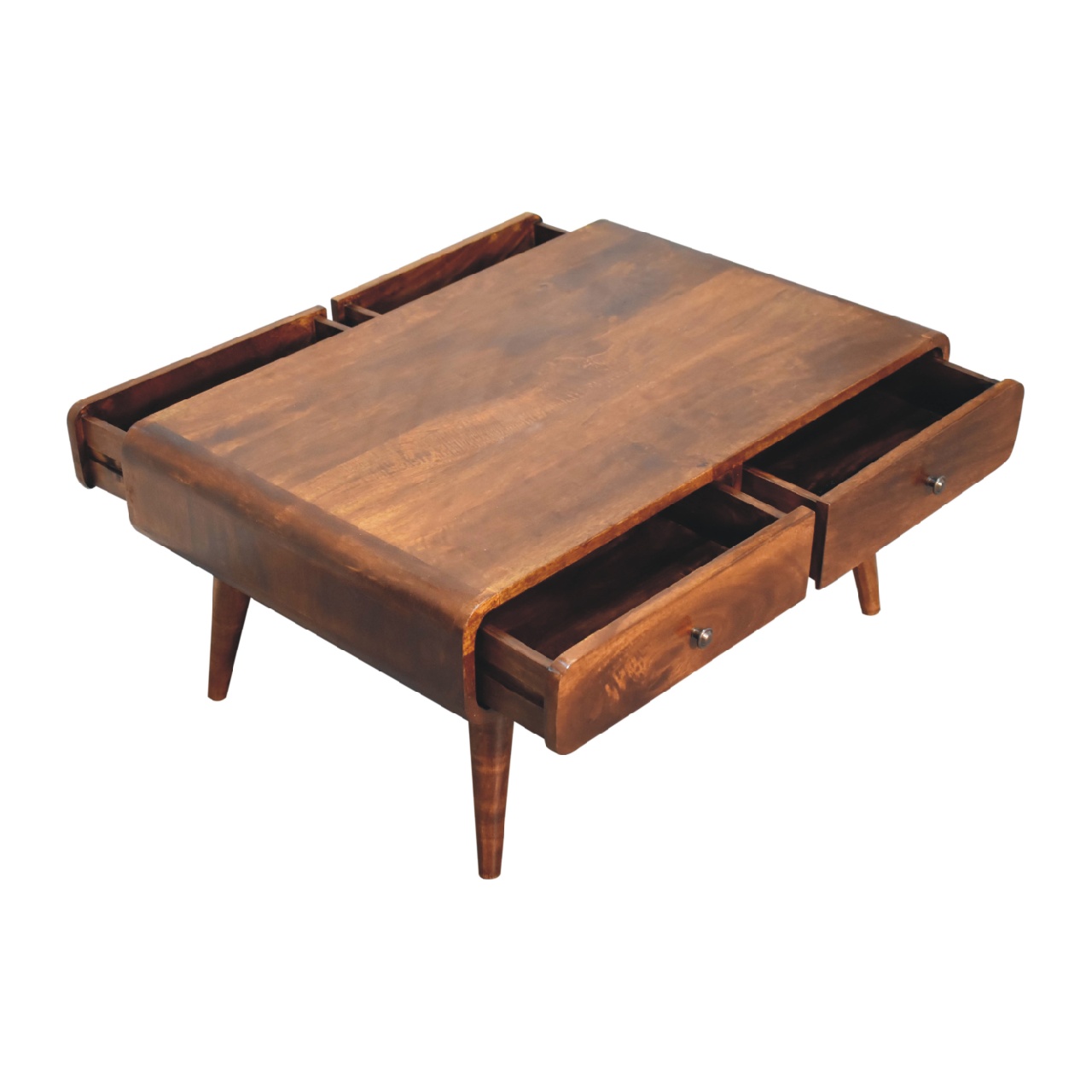 Solid Wood 4-Drawer Coffee Table - Image 7