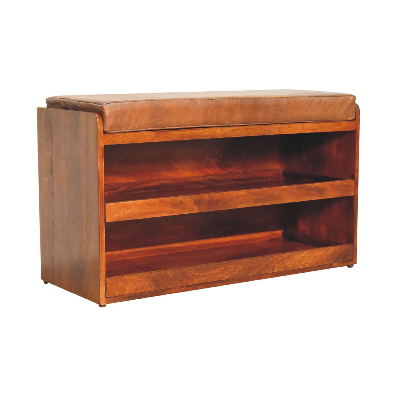Chestnut Solid Wood Hallway Cabinet - Image 2