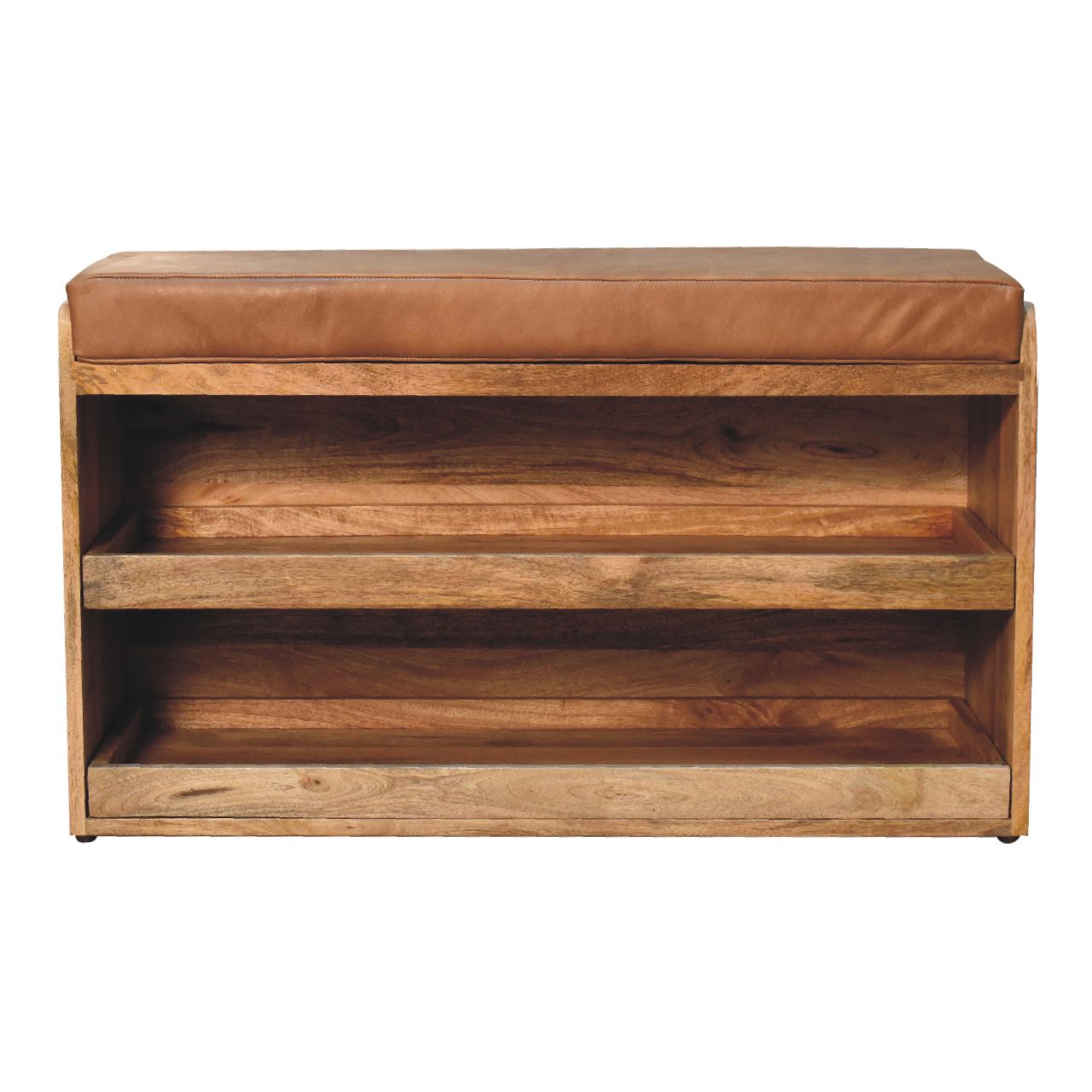 Solid Wood Shoe Storage Bench