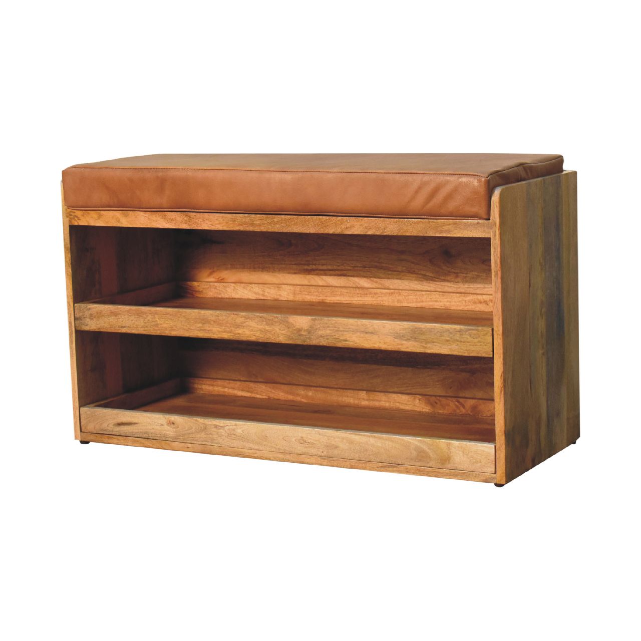 Solid Wood Shoe Storage Bench - Image 2