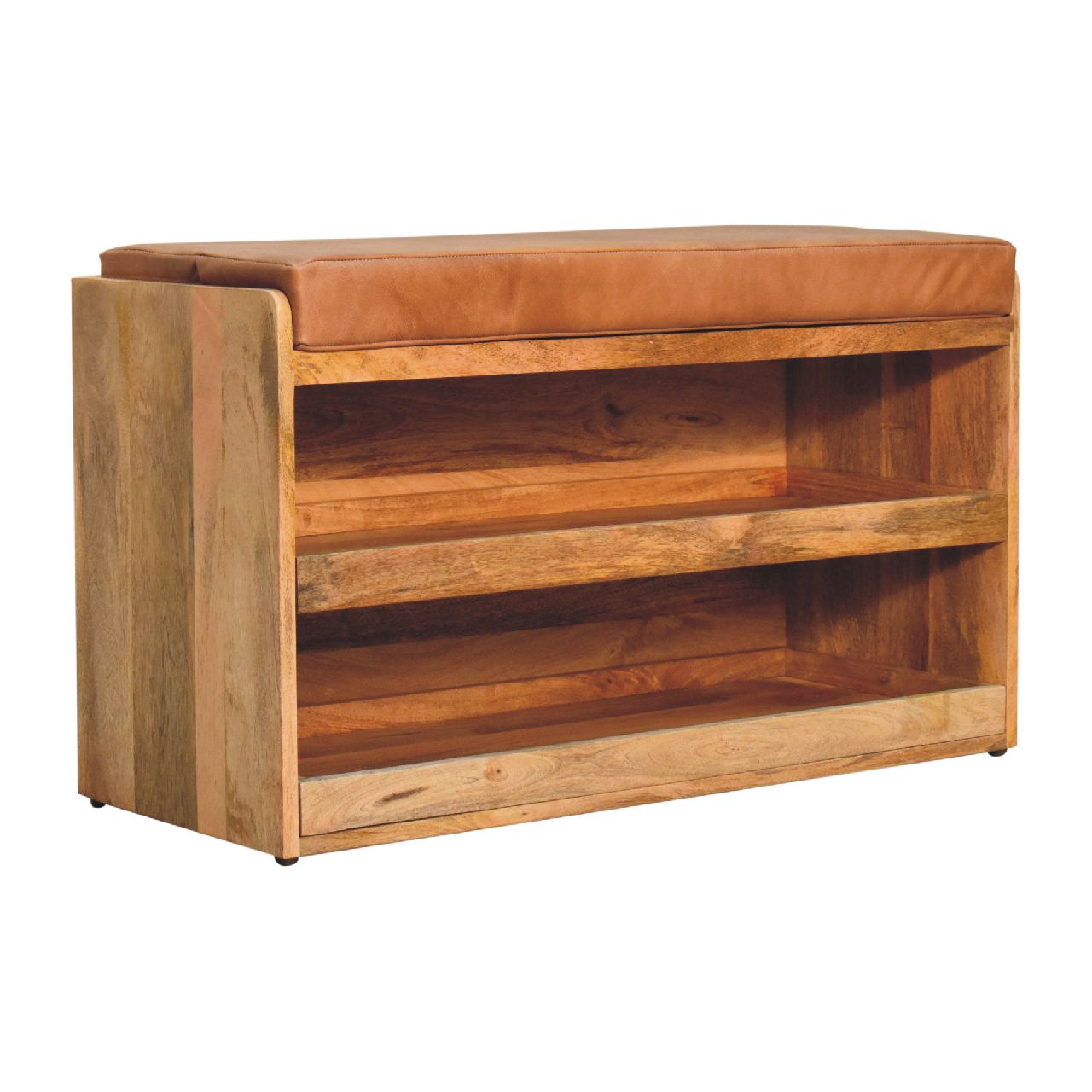 Solid Wood Shoe Storage Bench - Image 3
