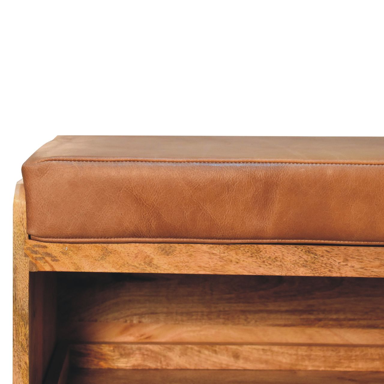 Solid Wood Shoe Storage Bench - Image 4