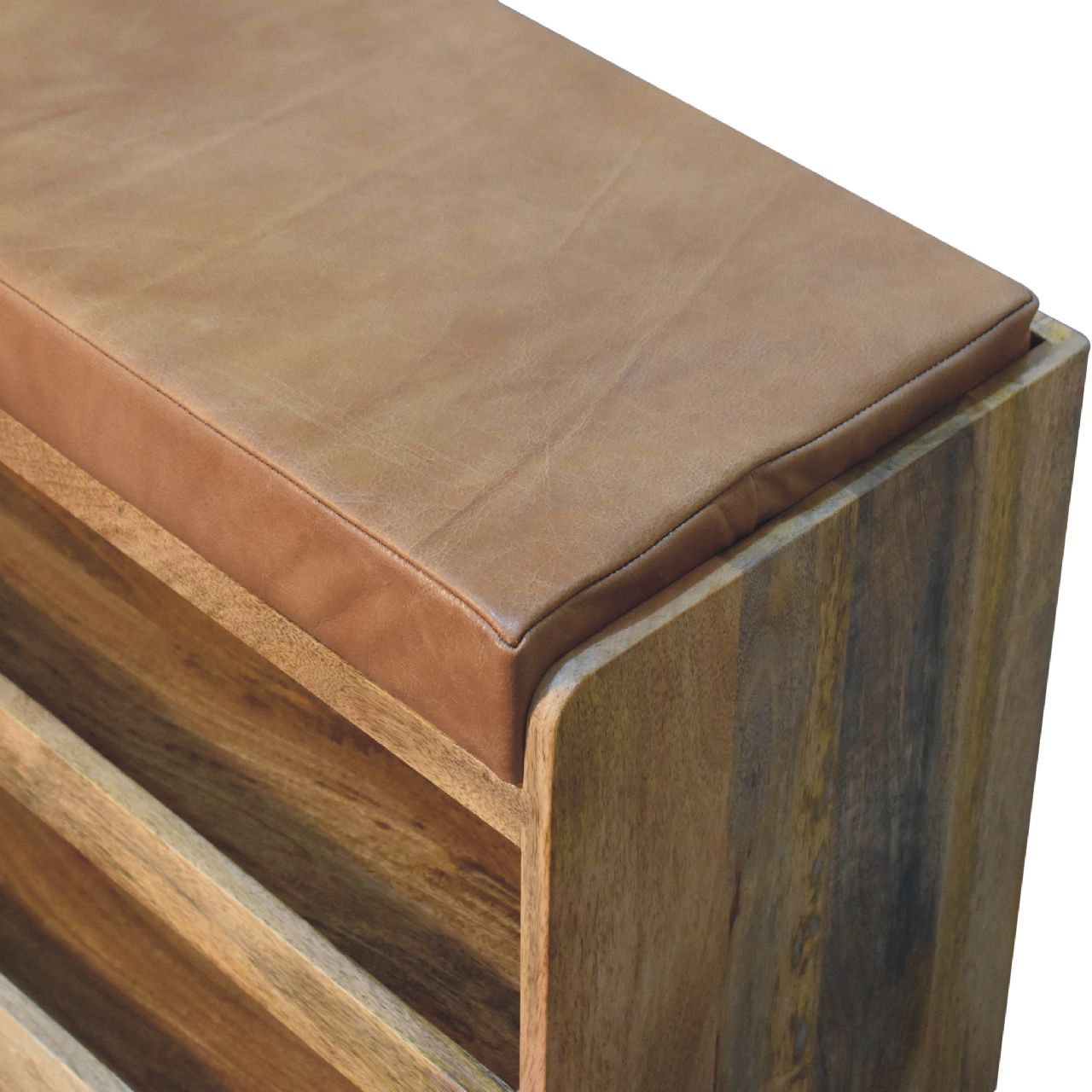 Solid Wood Shoe Storage Bench - Image 5