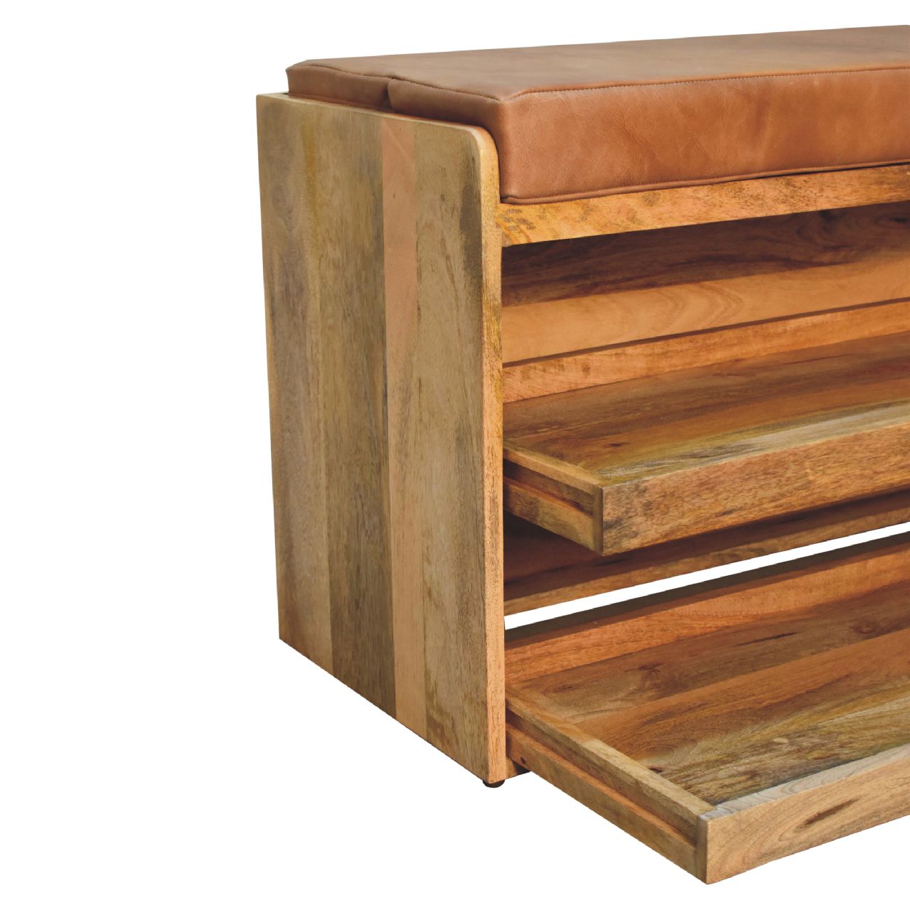 Solid Wood Shoe Storage Bench - Image 6