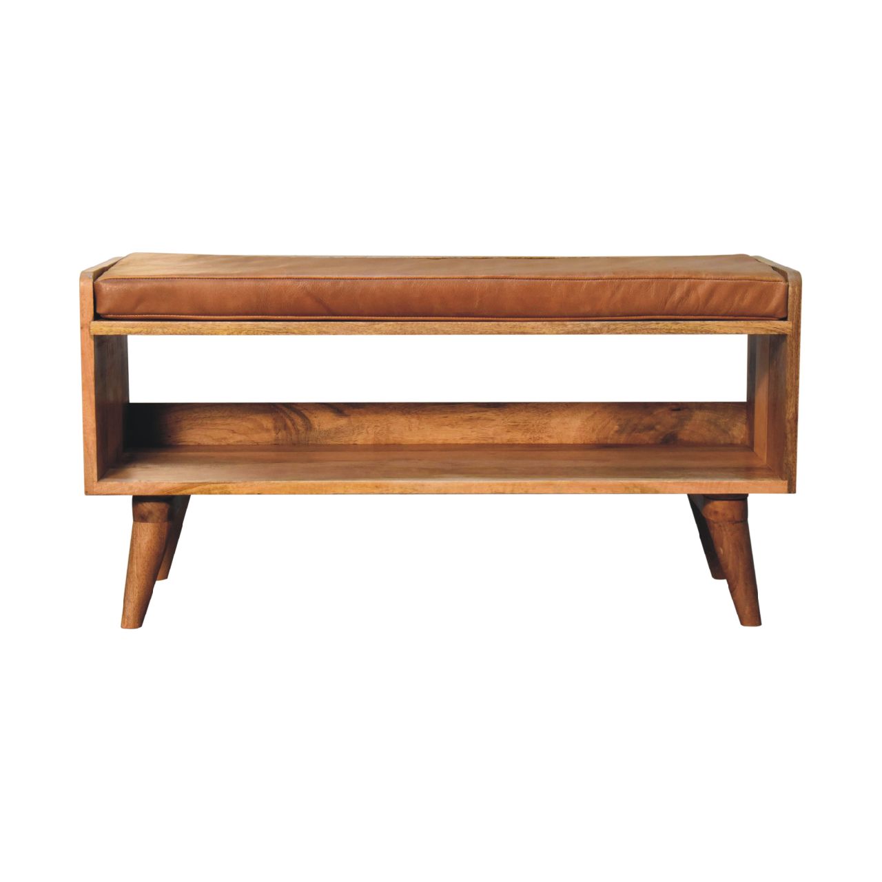 Solid Wood Upholstered Bench