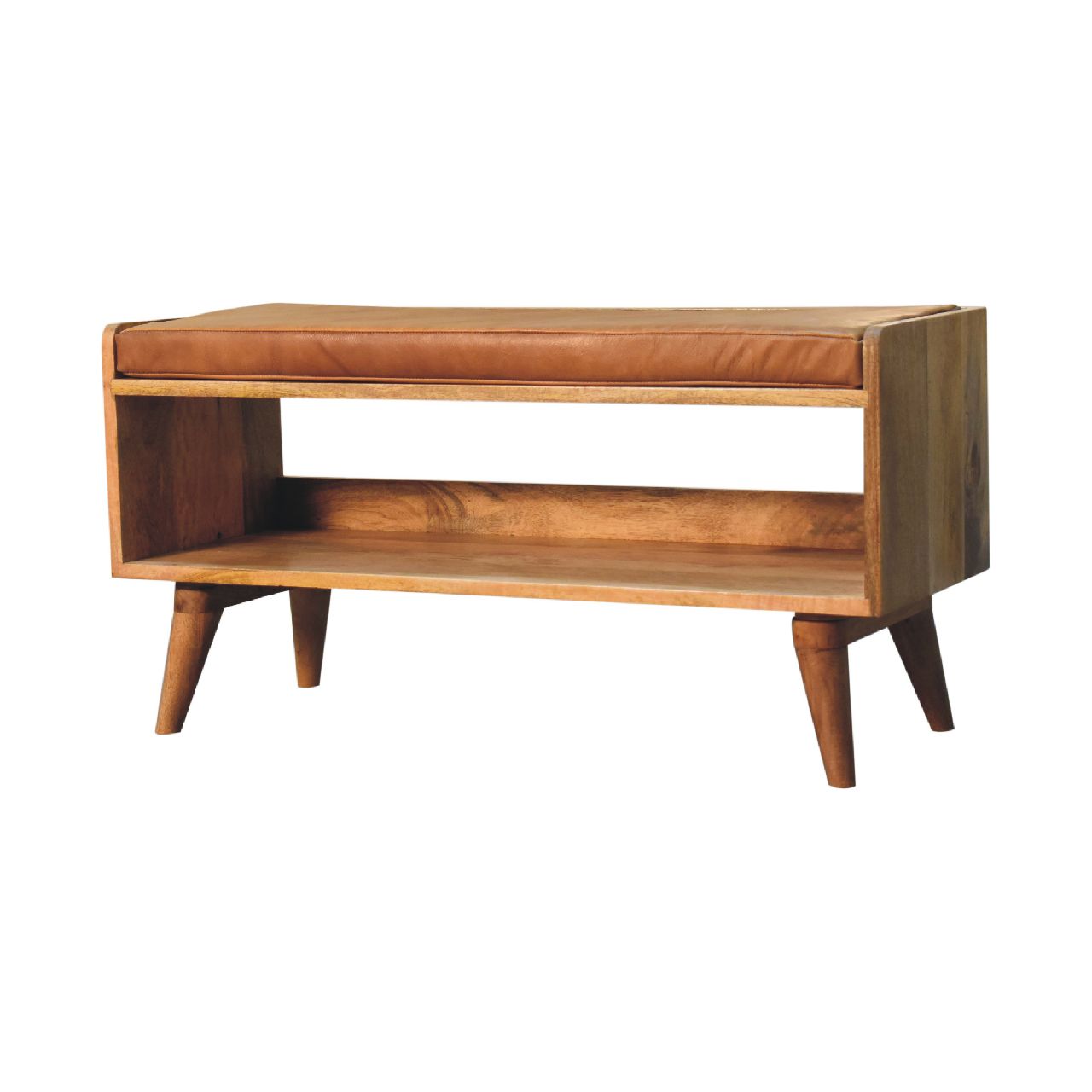 Solid Wood Upholstered Bench - Image 2