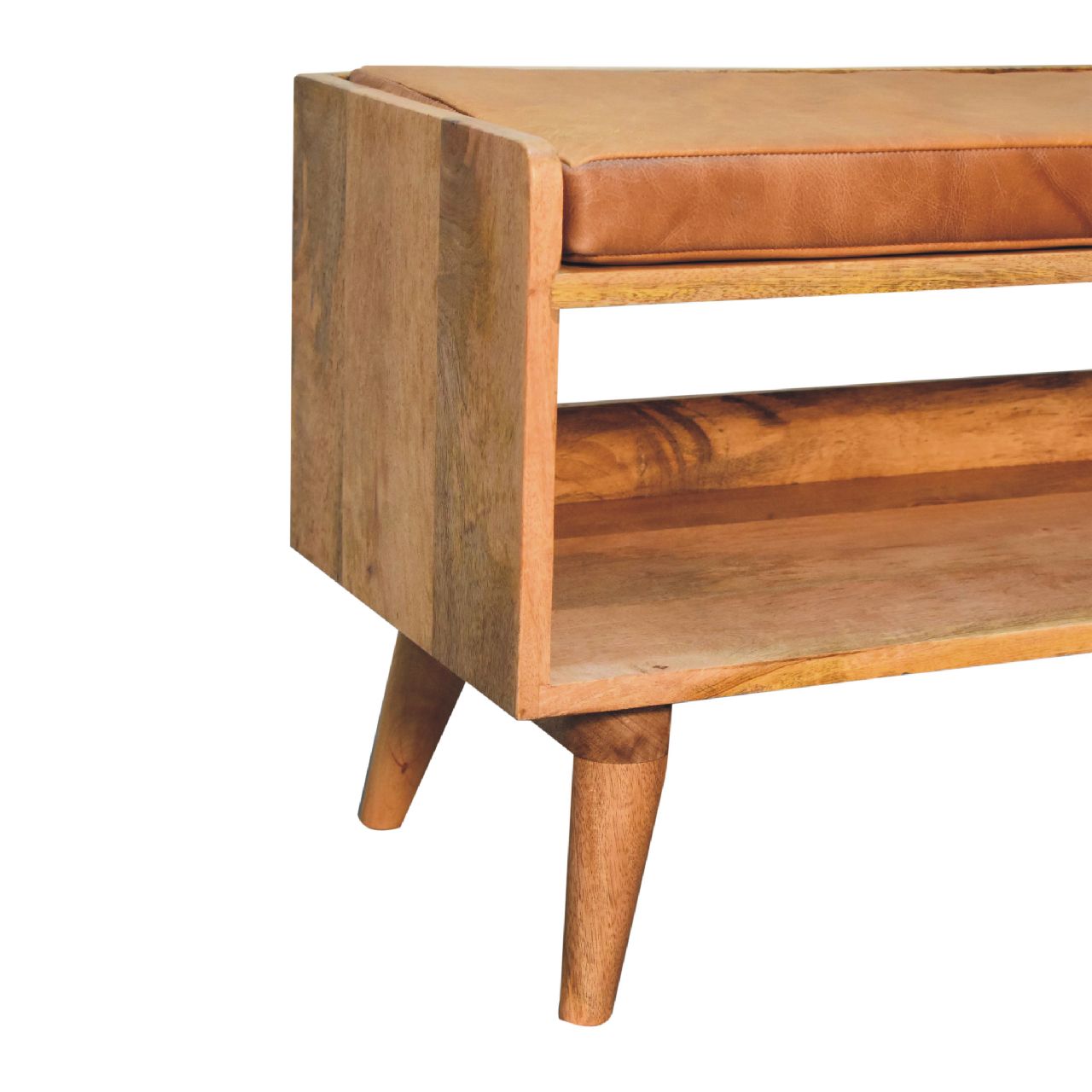 Solid Wood Upholstered Bench - Image 6