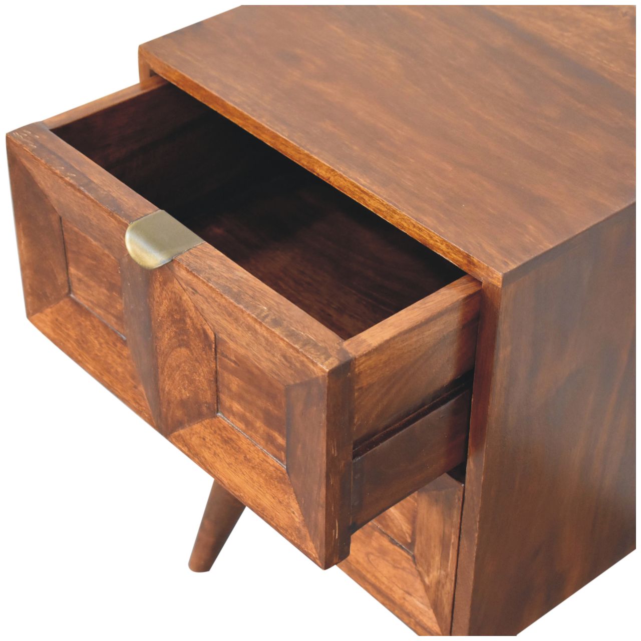Solid Wood 2-Drawer Bedside Table - Image 6