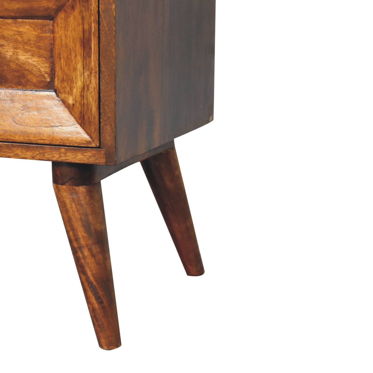 Solid Wood 2-Drawer Bedside Table - Image 7