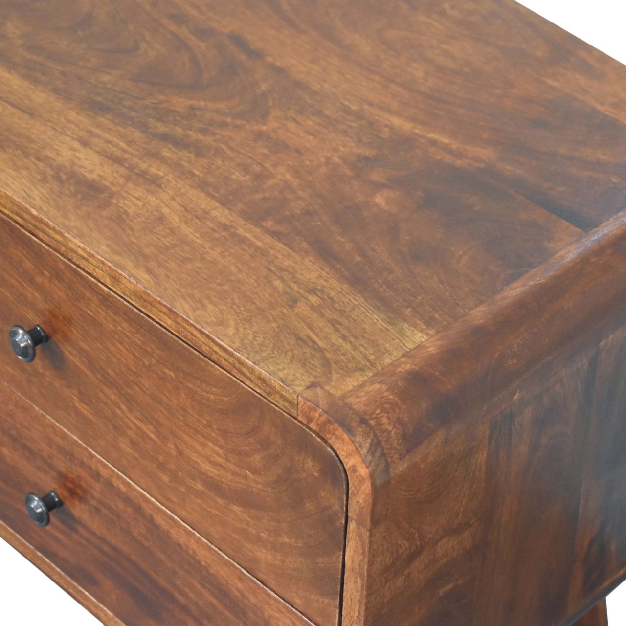 2-Drawer Solid Wood Nightstand - Image 5