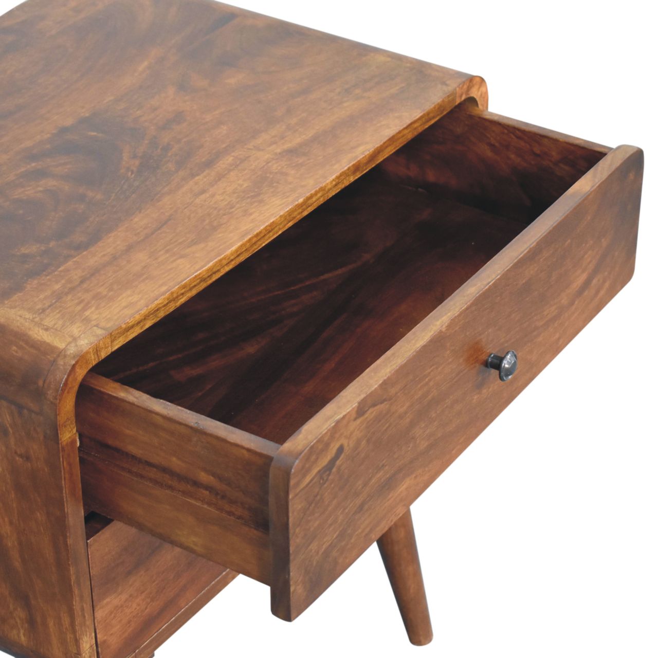 2-Drawer Solid Wood Nightstand - Image 6