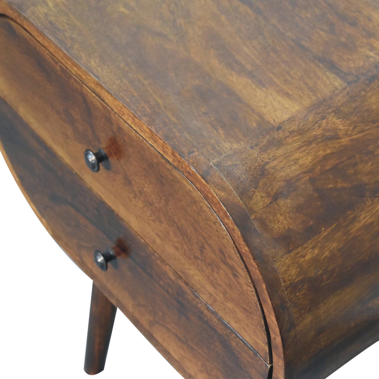 2-Drawer Solid Wood Nightstand - Image 6