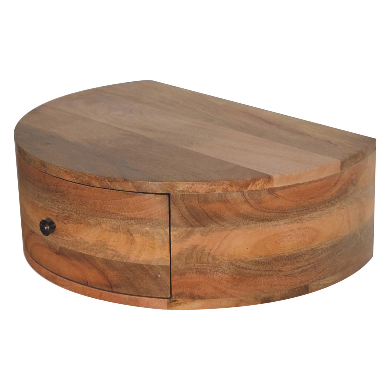 Oak-Finish Floating Nightstand - Image 4