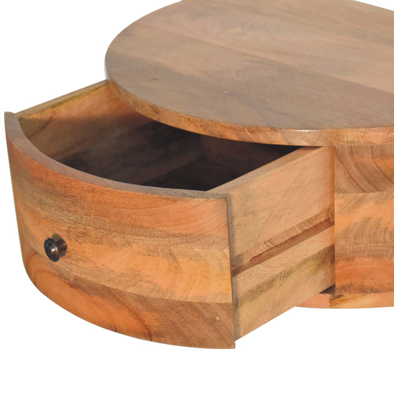 Oak-Finish Floating Nightstand - Image 6